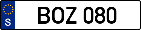 Trailer License Plate